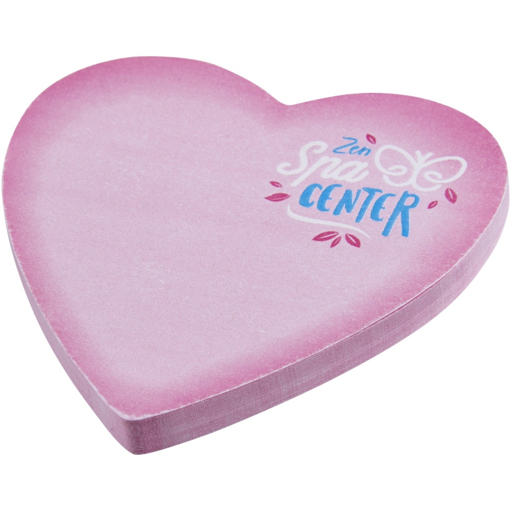 Logotrade promotional products photo of: Sticky-Mate® heart-shaped recycled sticky notes