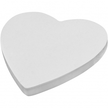 Logo trade corporate gifts picture of: Sticky-Mate® heart-shaped recycled sticky notes