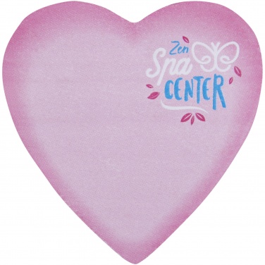 Logotrade promotional merchandise photo of: Sticky-Mate® heart-shaped recycled sticky notes