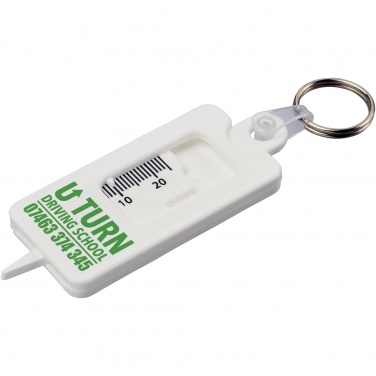 Logotrade promotional items photo of: Kym recycled tyre tread check keychain