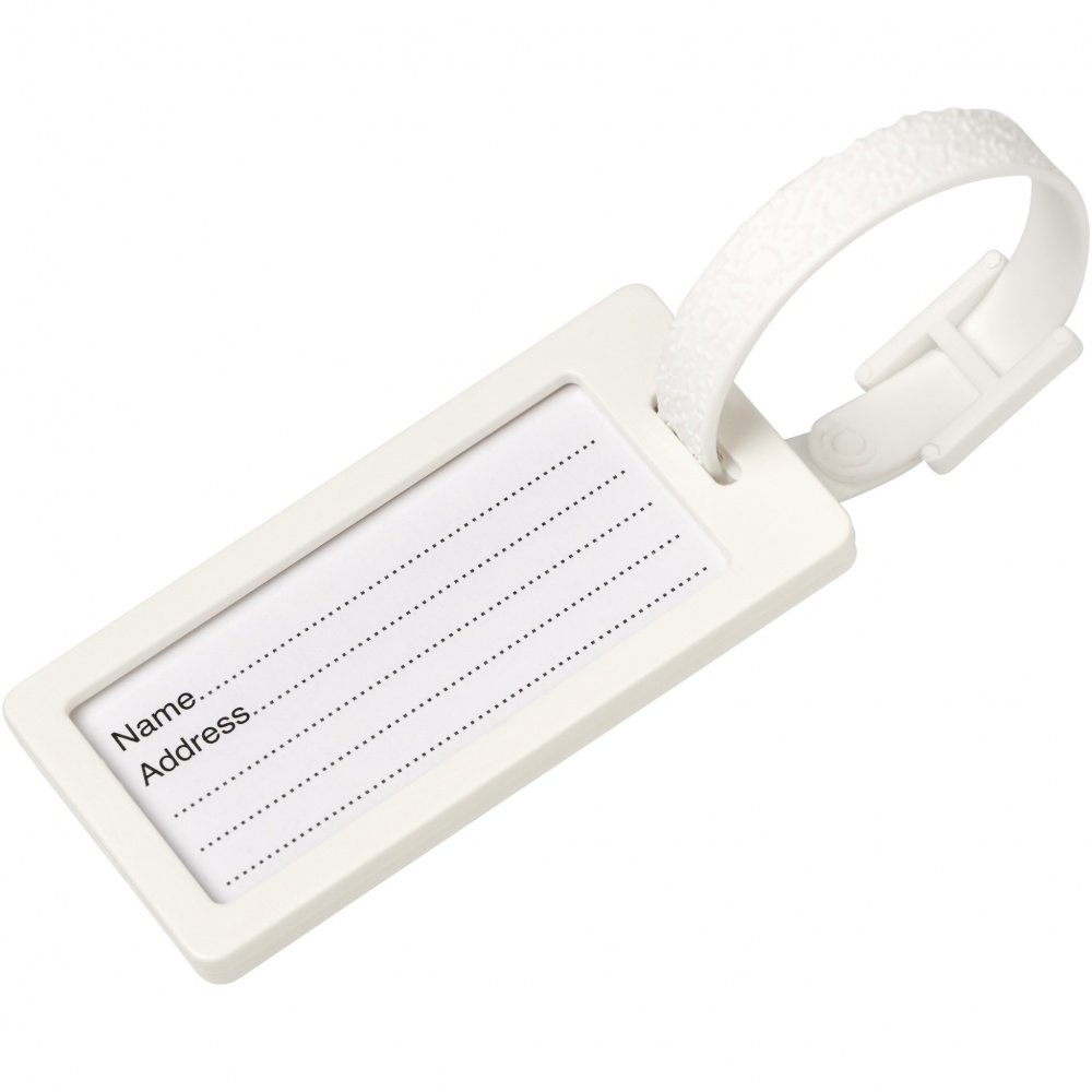 Logo trade corporate gifts image of: River recycled window luggage tag