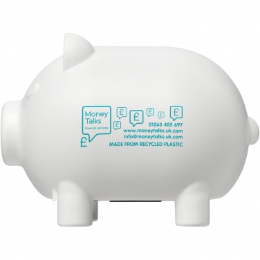 Logotrade advertising product picture of: Oink recycled plastic piggy bank