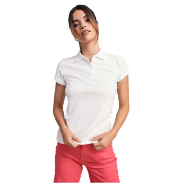 Logo trade promotional giveaways picture of: Prince short sleeve women's polo