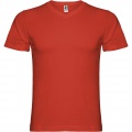 Samoyedo short sleeve men's v-neck t-shirt, Red