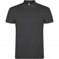 Star short sleeve men's polo, Dark Lead