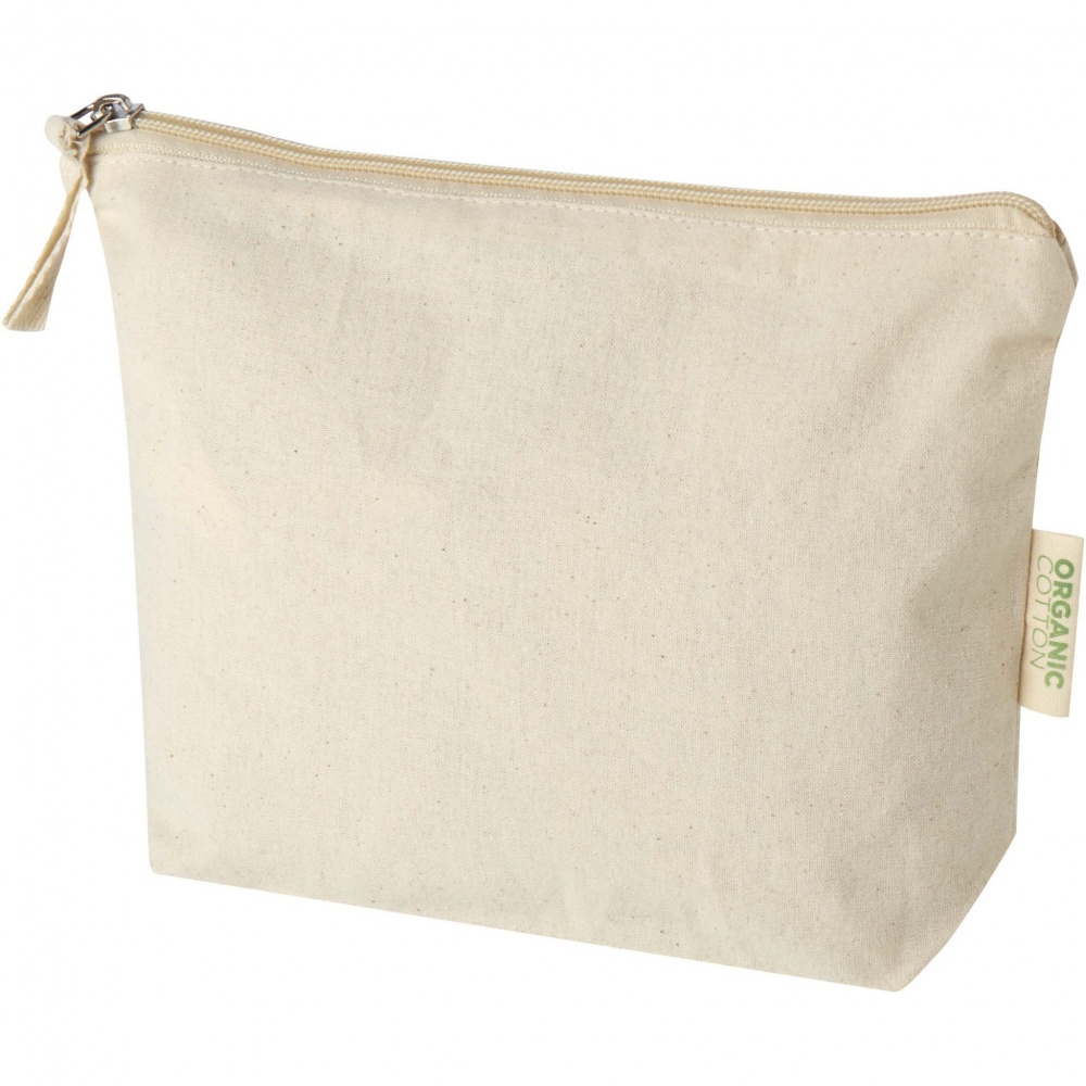Logo trade promotional item photo of: Orissa 180 g/m² organic toiletry bag 1L