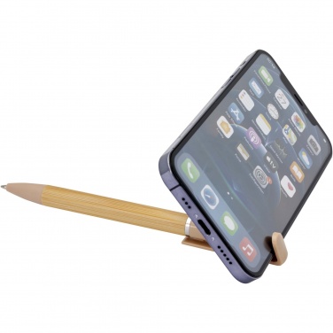 Logo trade promotional merchandise picture of: Delfina phone holder pen