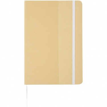Logo trade promotional products picture of: Nelida A5 recycled cardboard hard cover notebook