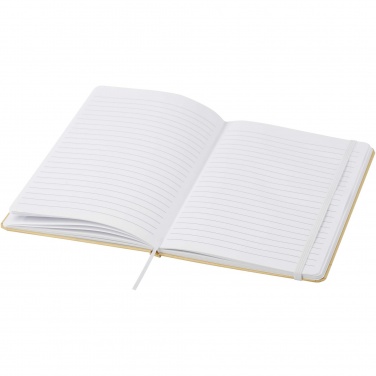 Logo trade promotional items picture of: Nelida A5 recycled cardboard hard cover notebook