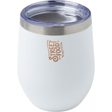 Logo trade promotional merchandise picture of: Corzo 350 ml RCS certified recycled stainless steel copper vacuum insulated cup