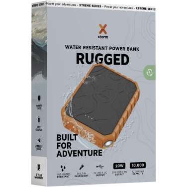 Logo trade advertising product photo of: Xtorm XR201 Xtreme 10.000 mAh 20W QC3.0 waterproof rugged power bank with torch