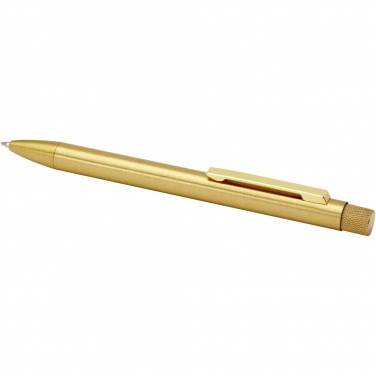 Logo trade corporate gifts image of: Beatriz recycled brass ballpoint pen