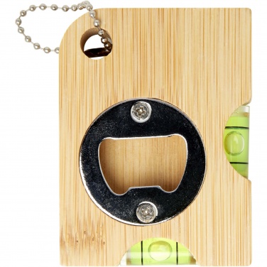 Logo trade promotional products image of: Levo bamboo bottle opener with level 