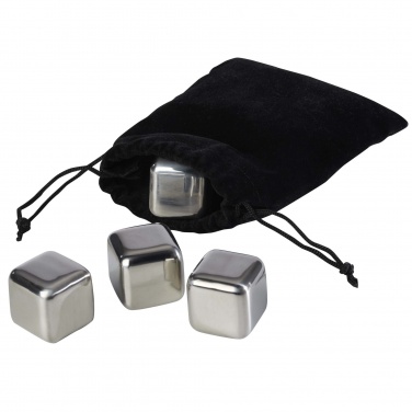 Logo trade promotional gifts image of: Froz stainless steel ice cubes set