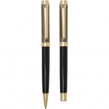 Logo trade promotional giveaways image of: Legato ballpoint and rollerball pen set