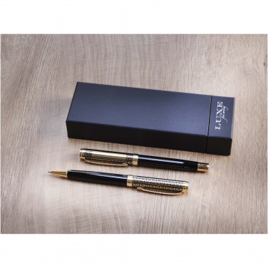 Logo trade promotional item photo of: Legato ballpoint and rollerball pen set