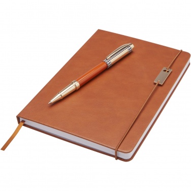 Logotrade promotional merchandise picture of: Legato A5 notebook and rollerball pen set 