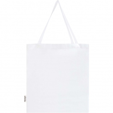 Logotrade promotional gift picture of: Madras 140 g/m² GRS recycled cotton gusset tote bag