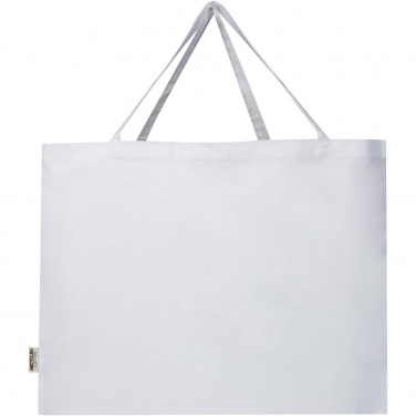 Logo trade promotional gifts image of: Odessa 220 g/m² GRS recycled cotton large tote bag