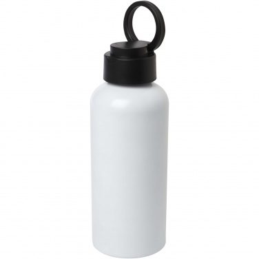 Logo trade advertising products picture of: Trinity 600 ml RCS certified recycled aluminium water bottle with RPET lid