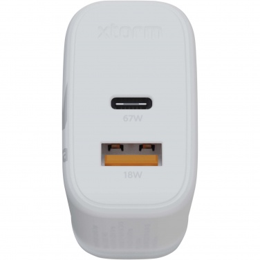 Logotrade promotional gift picture of: Xtorm XEC067G GaN² Ultra 67W wall charger - UK plug