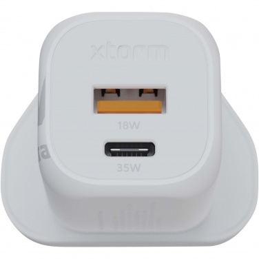 Logo trade advertising product photo of: Xtorm XEC035 GaN² Ultra 35W wall charger - UK plug