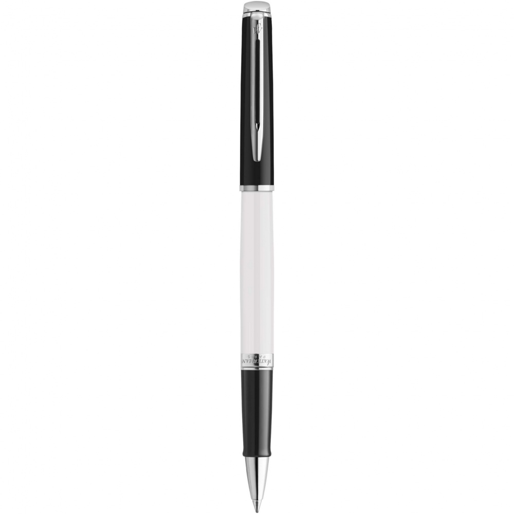 Logotrade promotional product image of: Hemisphere colour blocking rollerball pen with palladium trim