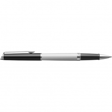 Logotrade corporate gift picture of: Hemisphere colour blocking rollerball pen with palladium trim