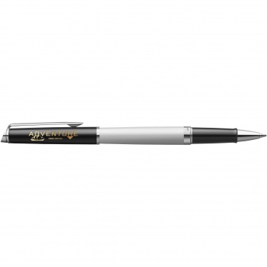 Logotrade promotional merchandise image of: Hemisphere colour blocking rollerball pen with palladium trim