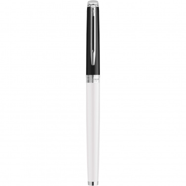 Logo trade promotional merchandise photo of: Hemisphere colour blocking rollerball pen with palladium trim