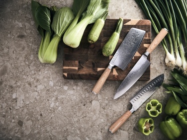 Logo trade business gift photo of: VINGA Hattasan Damascus Santoku knife