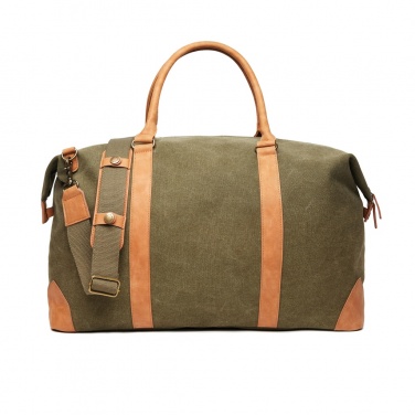Logotrade corporate gift image of: VINGA Bosler RCS recycled canvas weekend bag