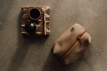 Logo trade corporate gifts image of: VINGA Sloane toiletry bag RCS recycled polyester