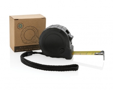 Logotrade promotional giveaway image of: RCS recycled plastic 3M/16 mm tape with stop button