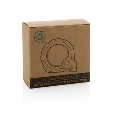 Logo trade promotional item photo of: RCS recycled plastic 5M/19 mm tape with stop button