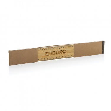 Logotrade promotional gift picture of: Timberson extra thick 30cm double sided bamboo ruler