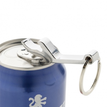 Logo trade promotional giveaways image of: RCS recycled zinc alloy bottle opener keychain