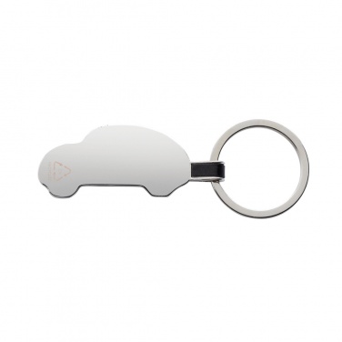 Logo trade advertising products image of: RCS recycled zinc alloy car keyring
