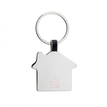Logotrade corporate gift image of: RCS recycled zinc alloy house keyring