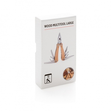 Logo trade promotional merchandise image of: Wood multitool