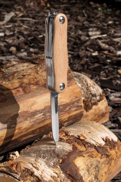 Logo trade promotional giveaways picture of: Wood pocket knife