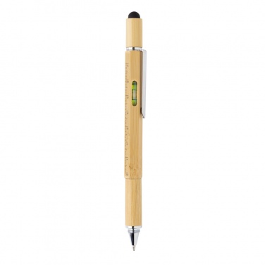 Logo trade promotional gifts picture of: Bamboo 5-in-1 toolpen