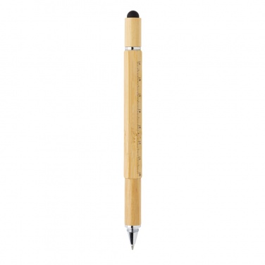 Logotrade promotional product picture of: Bamboo 5-in-1 toolpen
