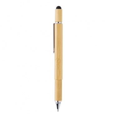 Logo trade promotional gifts picture of: Bamboo 5-in-1 toolpen