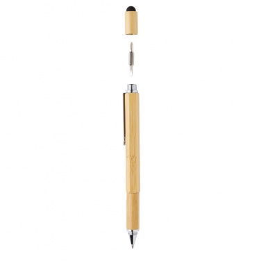 Logotrade promotional gift image of: Bamboo 5-in-1 toolpen