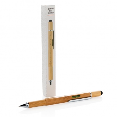 Logotrade promotional gift picture of: Bamboo 5-in-1 toolpen