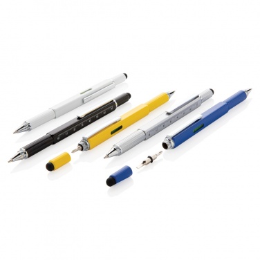 Logo trade promotional giveaway photo of: 5-in-1 aluminium toolpen