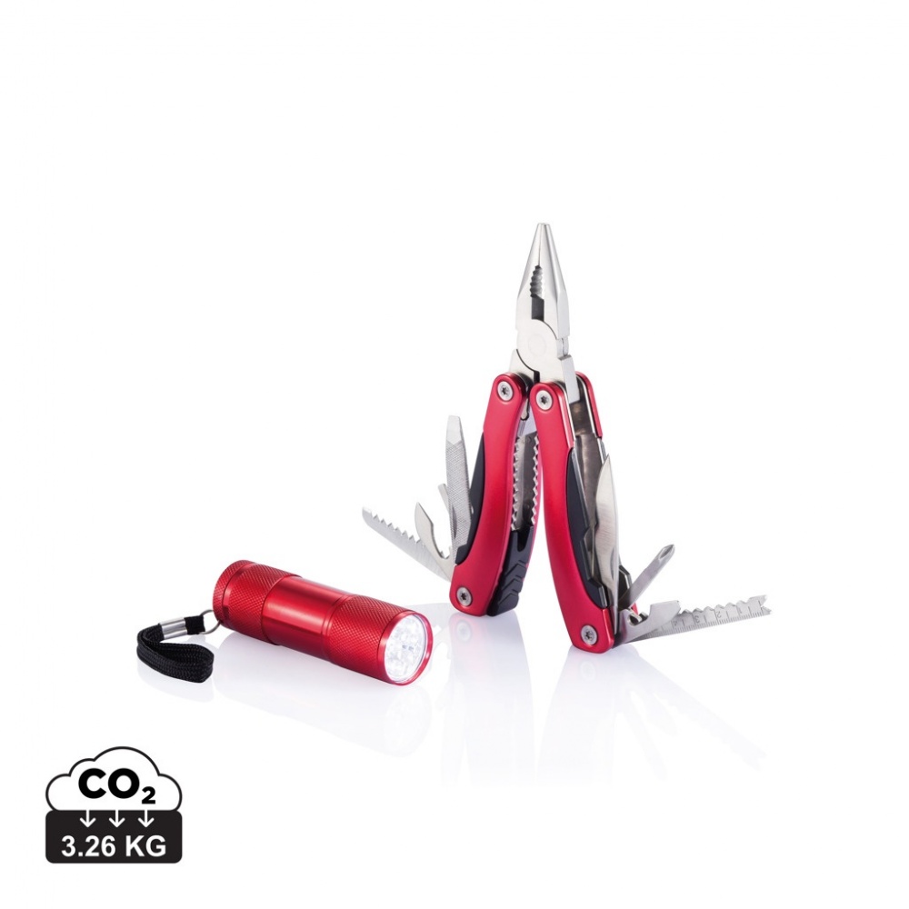 Logotrade business gift image of: Multitool and torch set