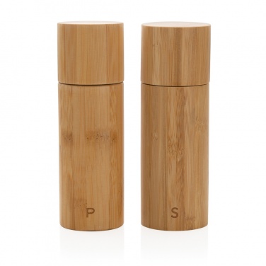 Logotrade promotional product image of: Ukiyo bamboo salt and pepper mill set