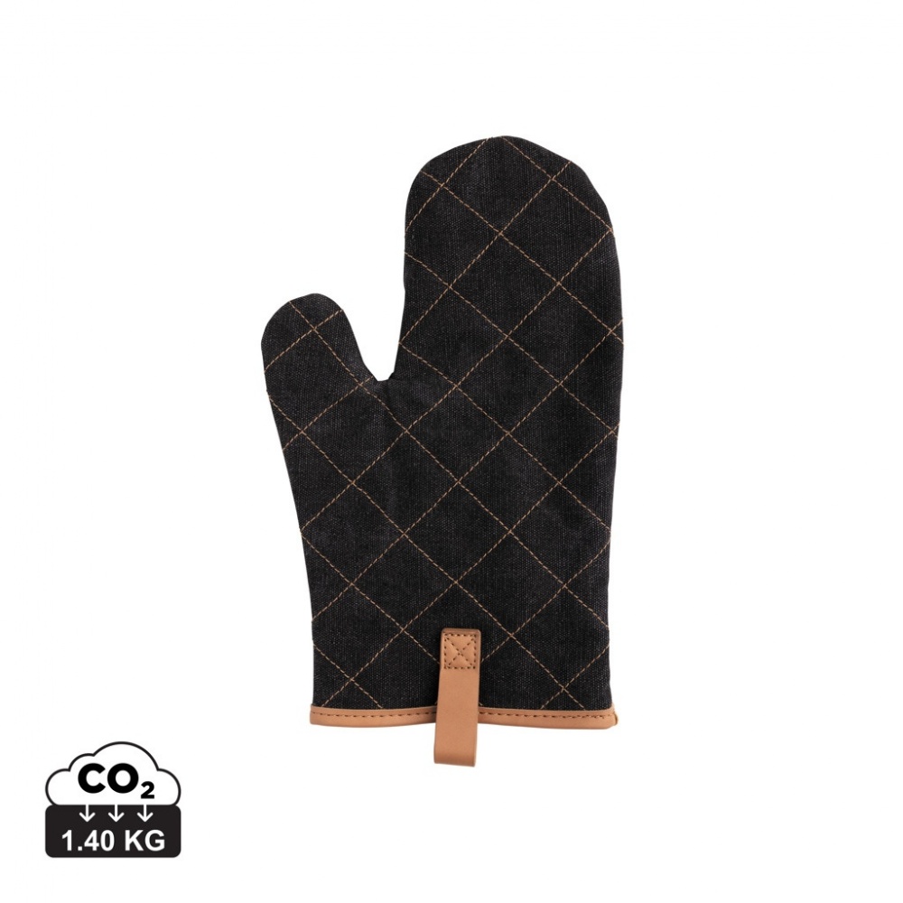 Logo trade business gifts image of: Deluxe canvas oven mitt